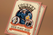 Country Music Flyer Set, a Flyer Template by graphicook (Thumbnail 2 of 3)