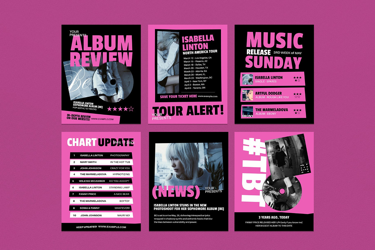 Music Instagram Template, a Social Media Template by graphicook (Photo 2 of 3)
