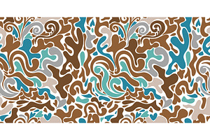 Abstract seamless graphic brown and, an Illustration by Nenahliadava Design