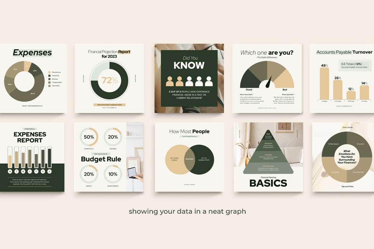 Financial Instagram Creator CANVA PS, a Social Media Template by Eviory (Photo 30 of 34)