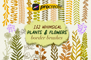 Whimsical Plants Procreate Brushes