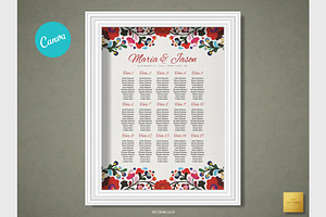 Mexican Seating Chart | CANVA