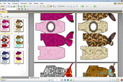 6 Gift Boxes - PDF Printable Pattern, a Print Template by Kseniya-Omega (Thumbnail 3 of 4)