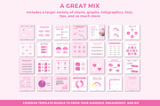 Instagram infographic charts graphs, a Social Media Template by Cate Creates (Thumbnail 3 of 6)
