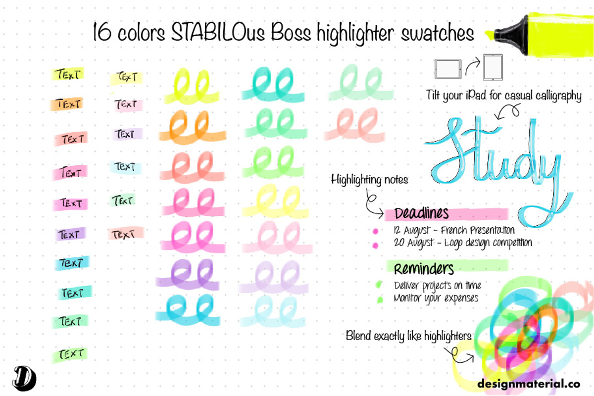 STABILOus Procreate Brushes, a Brush Add-On by Design Material Co. (Photo 3 of 7)