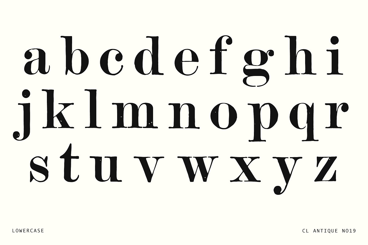 Vintage Hand-Printed Serif Typeface, a Serif Font by Century Library (Photo 4 of 5)