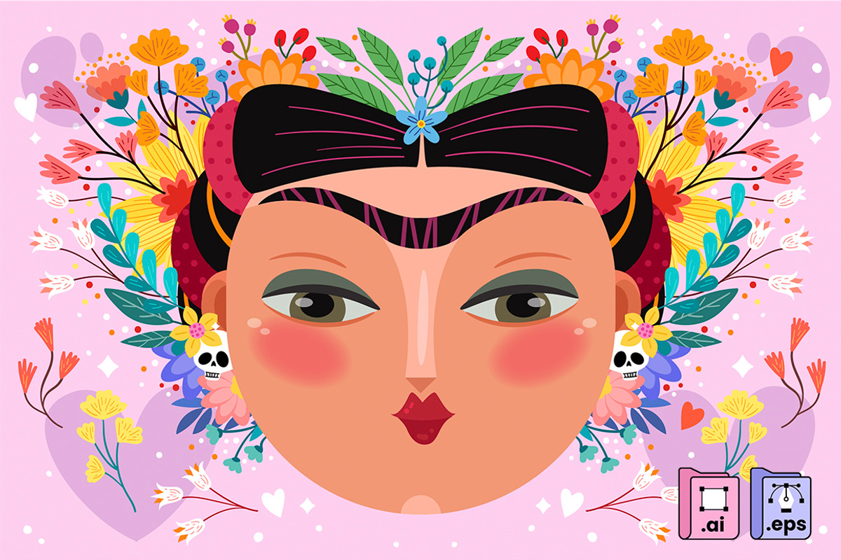 Frida Kahlo Portrait, a Person Illustration by MISS CHATZ (Photo 1 of 3)