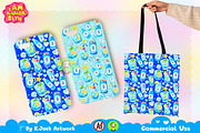 Cute Blue Ocean Soda Seamless, a Background Graphic by K.JackArtwork (Thumbnail 4 of 8)