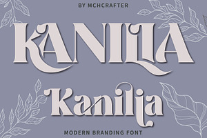 Kanilia Modern Branding Font