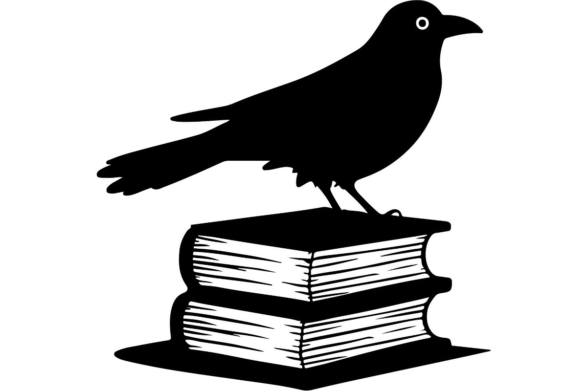 Raven on Books SVG Bundle, an Object Graphic by Designer_Momina (Photo 18 of 19)