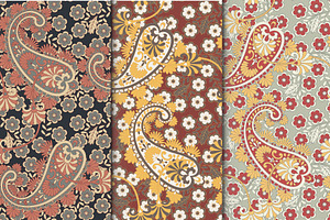 Fashion Paisley Seamless Pattern