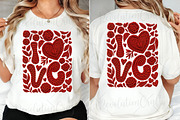 Crochet Valentines Love Floral Png, an Illustration by OK Design (Thumbnail 2 of 6)