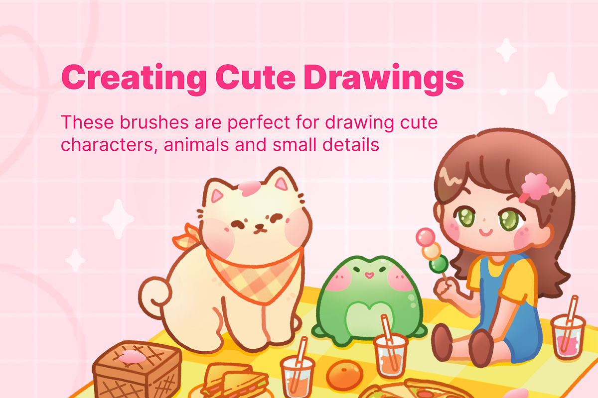 Procreate Brushes 20 Cartoon Anime, a Brush Add-On by InkPrintsTattoo (Photo 7 of 8)