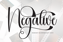 Negative | Script Font
