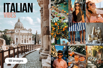 Italian vibes - 181 images, a Holiday Photo by Handmadefont