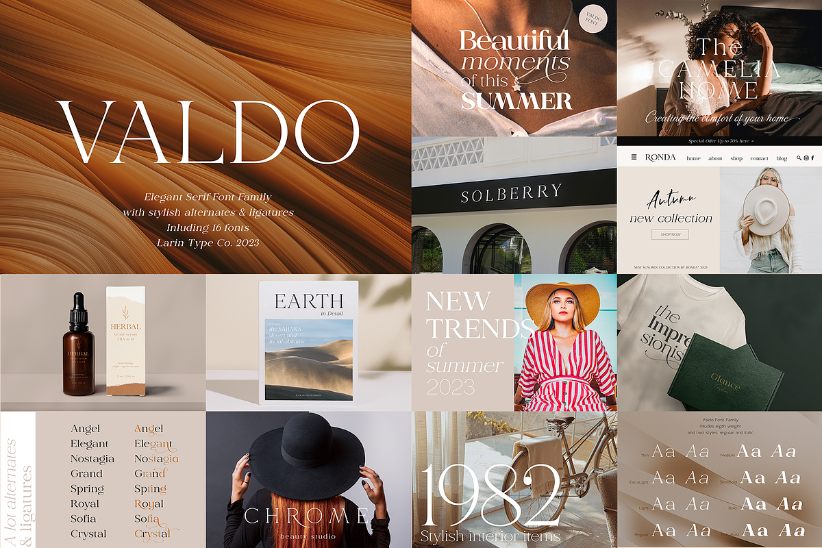 Serif Bunde, a Serif Font by Larin Type Co. (Photo 8 of 11)