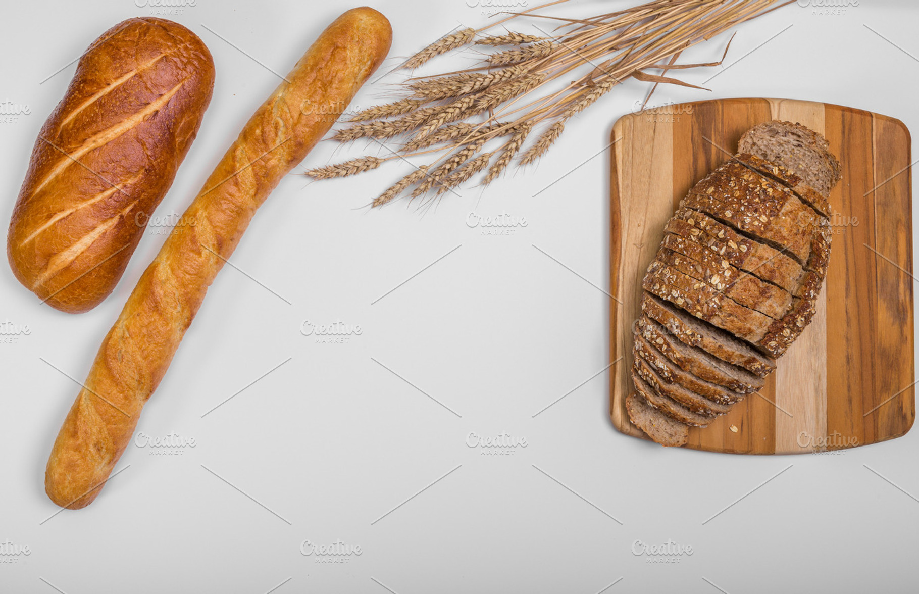 Bread header background stock photo containing baked and bread
