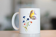 Watercolor set. Flower meadow, bee,, an Illustration by ElliaArt (Thumbnail 5 of 8)