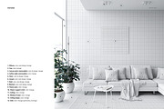 Modern Living Room Sofa Mockup, a Household Mockup by creatsy2 (Thumbnail 3 of 5)