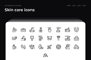 Skin care icons, an Outline Icon by Wencory (Thumbnail 1 of 2)