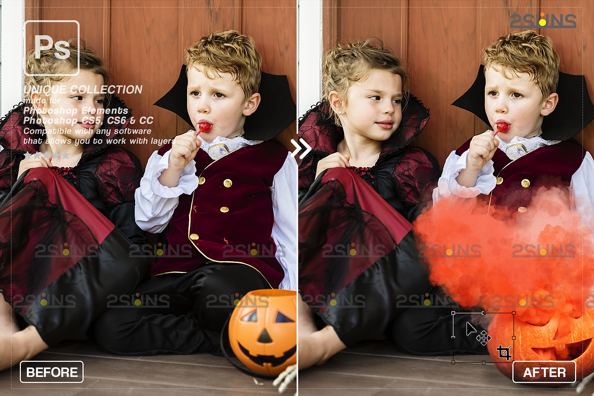 Halloween overlay, Photoshop overlay, an Object Graphic by 2SUNS (Photo 9 of 9)