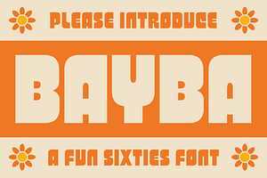 Bayba - A Fun 60s Font