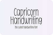 CAPRICORN Skinny Handwriting Font, a Handwritten Font by Blush Font Co. (Thumbnail 1 of 5)