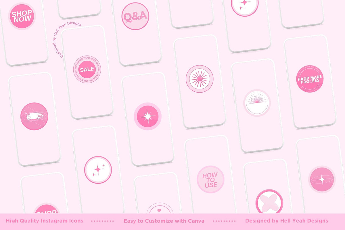 Pretty in Pink Branding Starter Kit, a Social Media Template by Hell Yeah Designs (Photo 12 of 13)