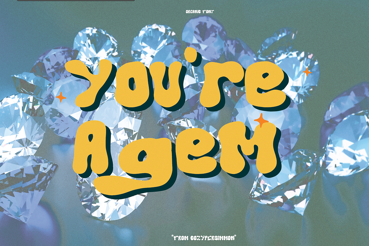 Organic - Wonky Bubble Font, a Handwritten Font by CozyPersimmon (Photo 5 of 6)