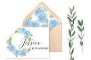 Blue Hydrangea Watercolor florals, an Illustration by DailyMiracleDigitals,LLC (Thumbnail 5 of 11)