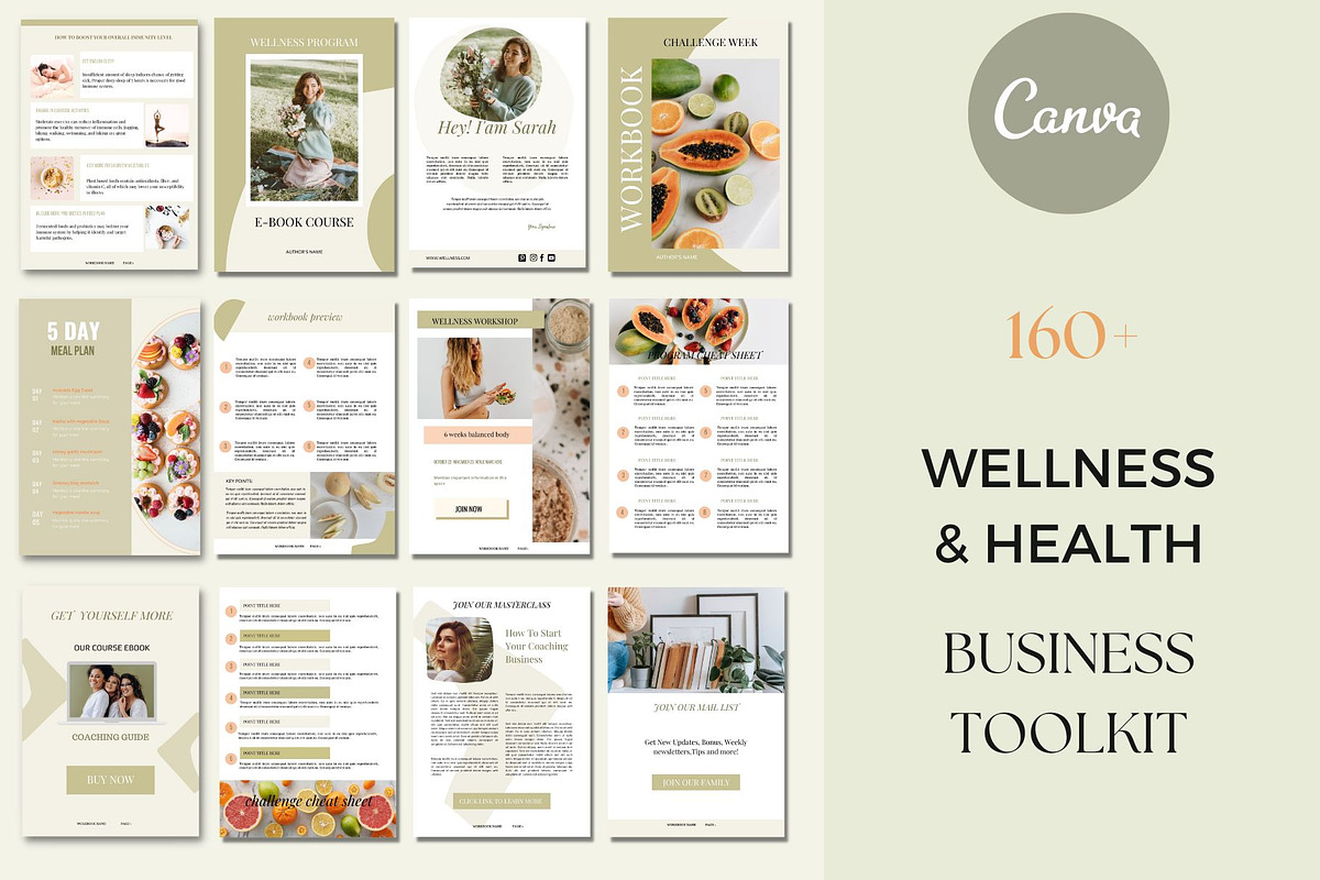 Health and Wellness Canva Template, a Magazine Template by Deepa Template Studio (Photo 1 of 17)