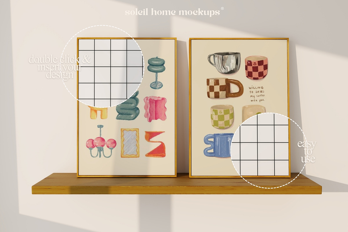 CHIARA | Minimalist Frame Mockup Set, a Household Mockup by SoleilHomeMockups (Photo 2 of 11)