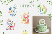 Cute dinosaurs|watercolor collection, an Animal Illustration by Navenzeles (Thumbnail 6 of 12)