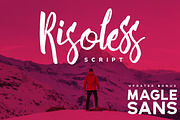 Risoless Script, a Sans Serif Font by Konstantine Studio (Thumbnail 1 of 10)