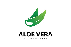 Aloe Vera Logo Design Template, a Graphic by T.Vooka