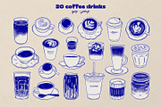 Coffee & pastries illustrations, a Food Illustration by ElenKoss (Thumbnail 2 of 11)