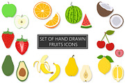 Vector illustration of bright fruits, a Food Illustration by ExpressShop (Thumbnail 1 of 5)