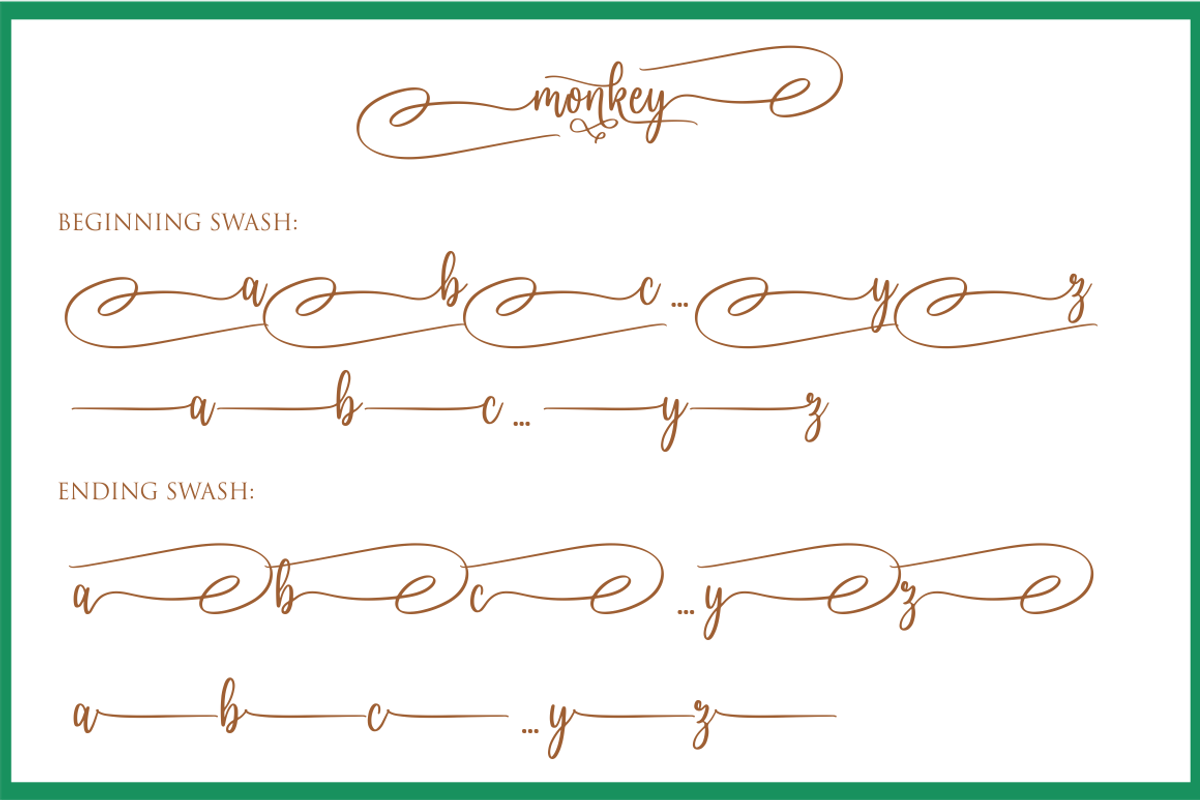 monkey, a Script Font by NJ Studio (Photo 8 of 10)