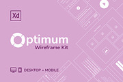 Optimum Wireframe Kit, a Wireframe Template by Kevin H. Design (Thumbnail 1 of 7)