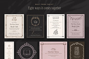Book Club Stationery Creator Bundle, an Object Graphic by The October Creative (Thumbnail 3 of 18)