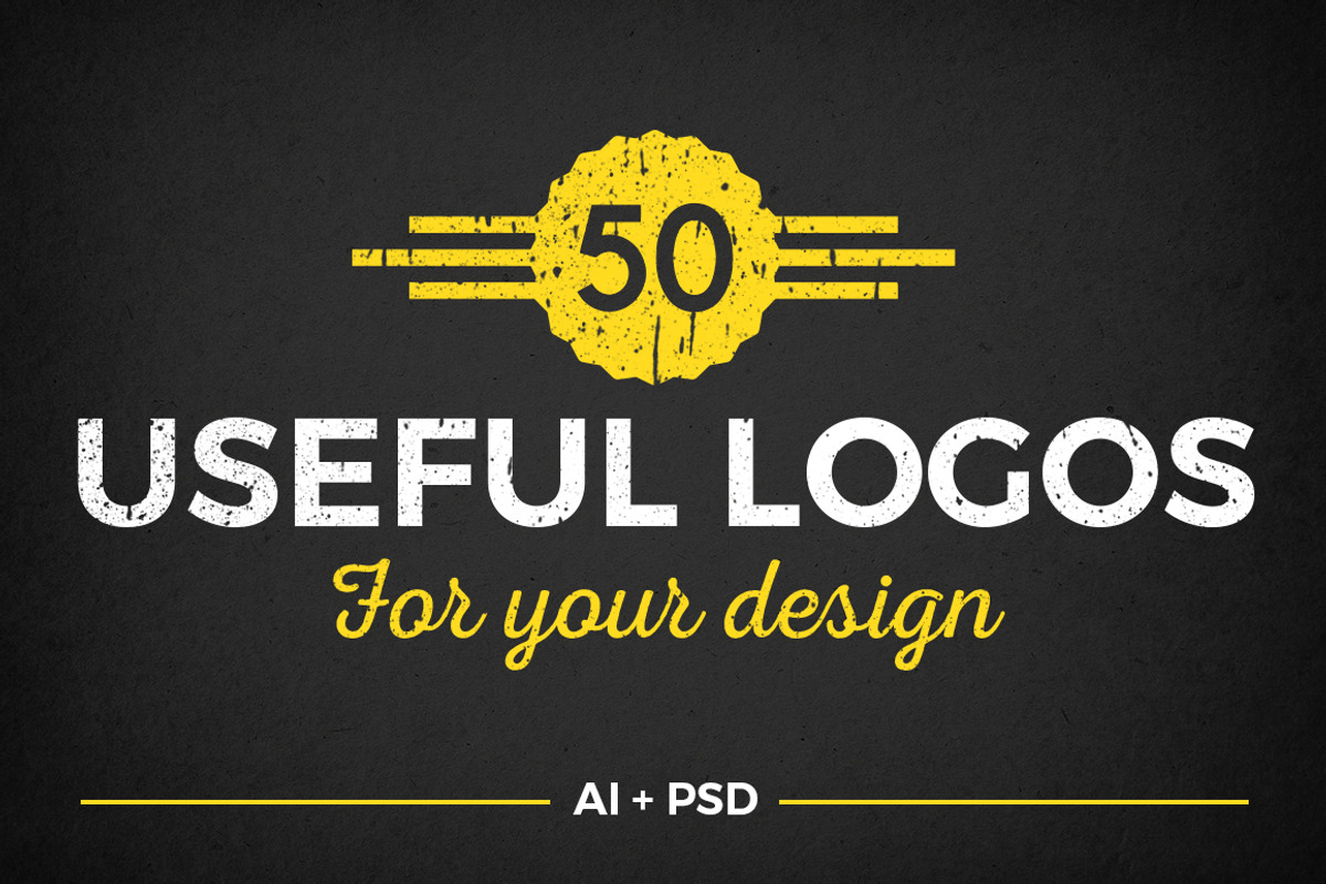50 USEFUL LOGOS, a Branding & Logo Template by Adrien_Coquet (Photo 1 of 3)