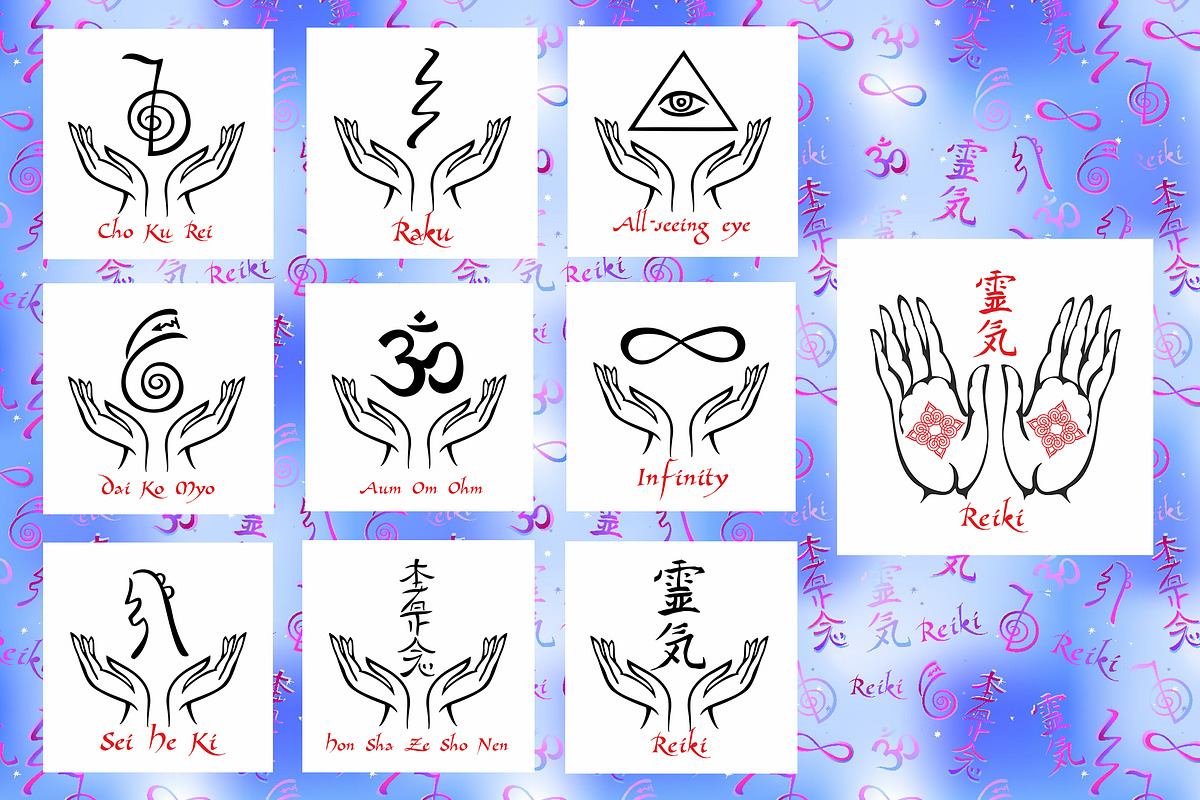 Reiki healing signs, self-healing, an Illustration by Grigaola.Art (Photo 6 of 15)