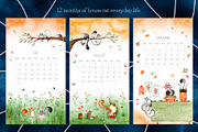 Watercolor Cat Calendar 2023, an Animal Illustration by BetterCallLiubka (Thumbnail 4 of 5)