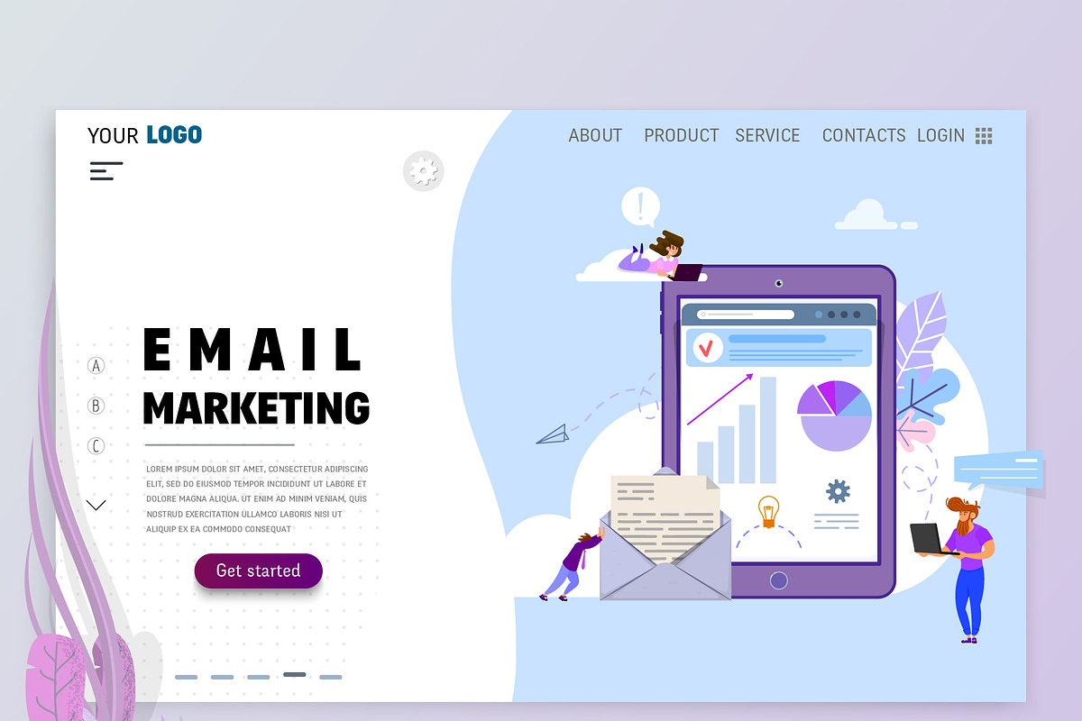 30 Landing Page Templates, a Templates & Theme by zao4nik (Photo 17 of 19)