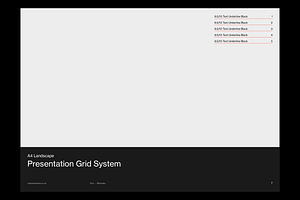 A4 Presentation Grid System