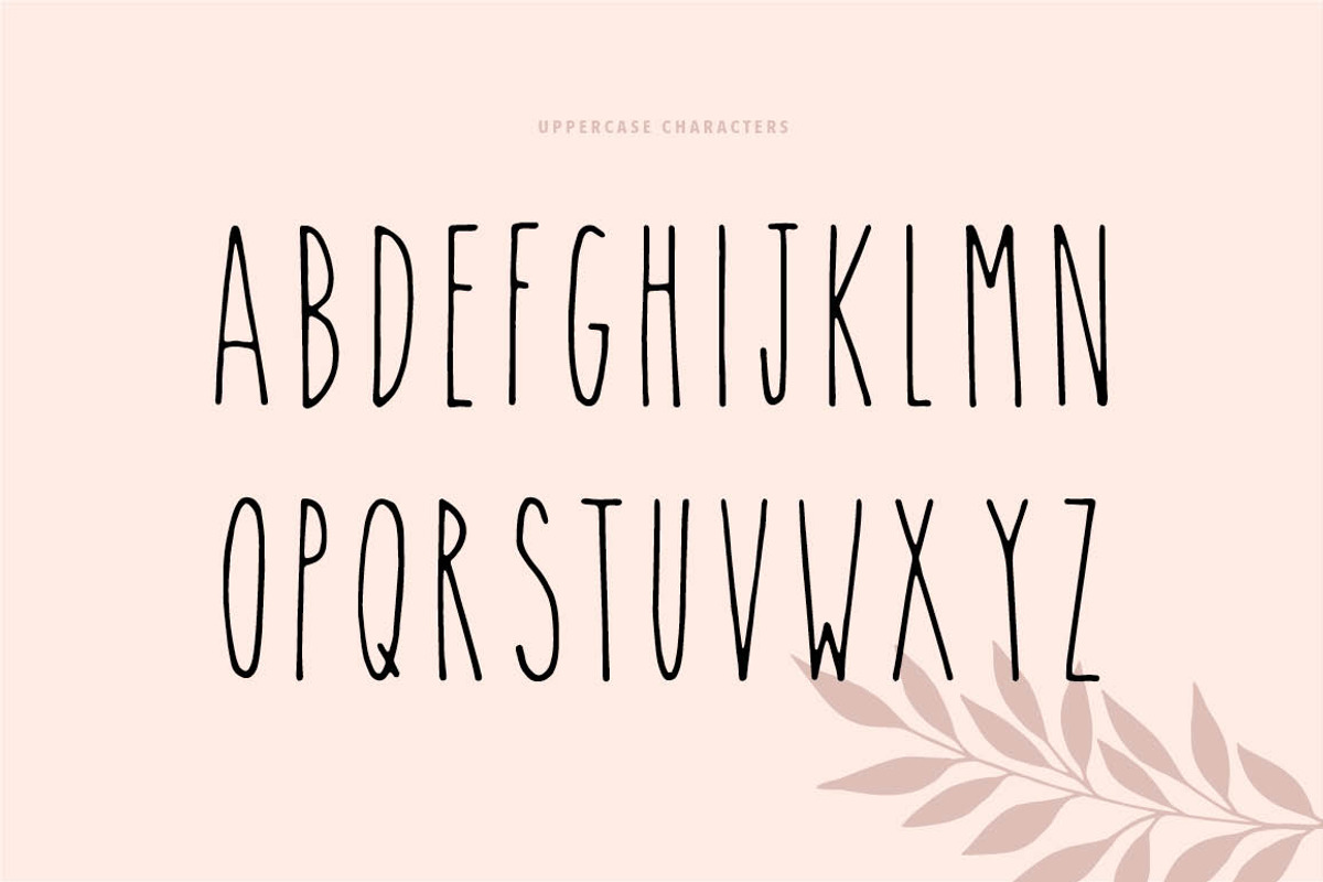 The Skinny Font preview 2