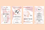 Rose golden wedding pack template, an Invitation Template by Motivation Art (Thumbnail 2 of 6)