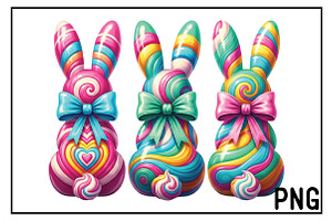 Bunny Bow PNG, Easter Bunny PNG, an Illustration by Black Bird Studio