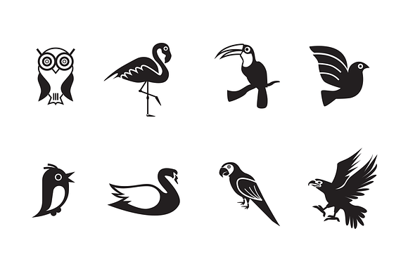 8 Bird Icons preview 4