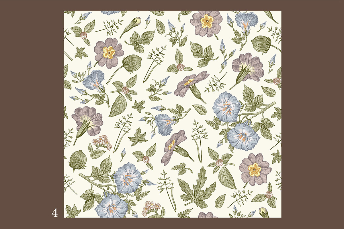 3 Wedding Cards + Seamless Pattern, a Pattern Graphic by Vintage (Photo 5 of 15)